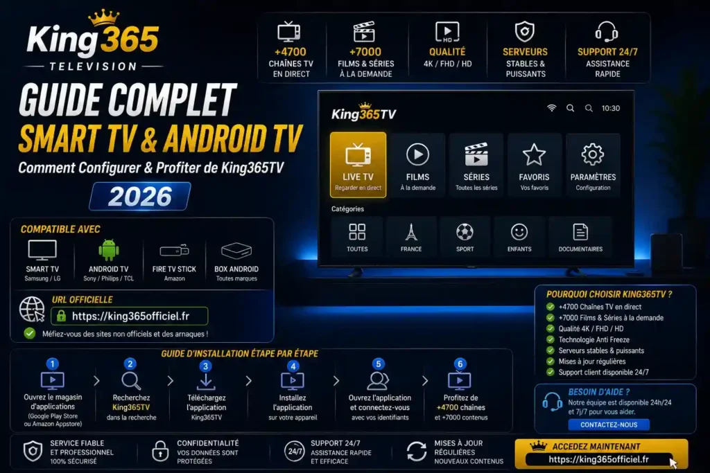 King 365 Television 2026 — IPTV et Chaînes | King365TV officiel