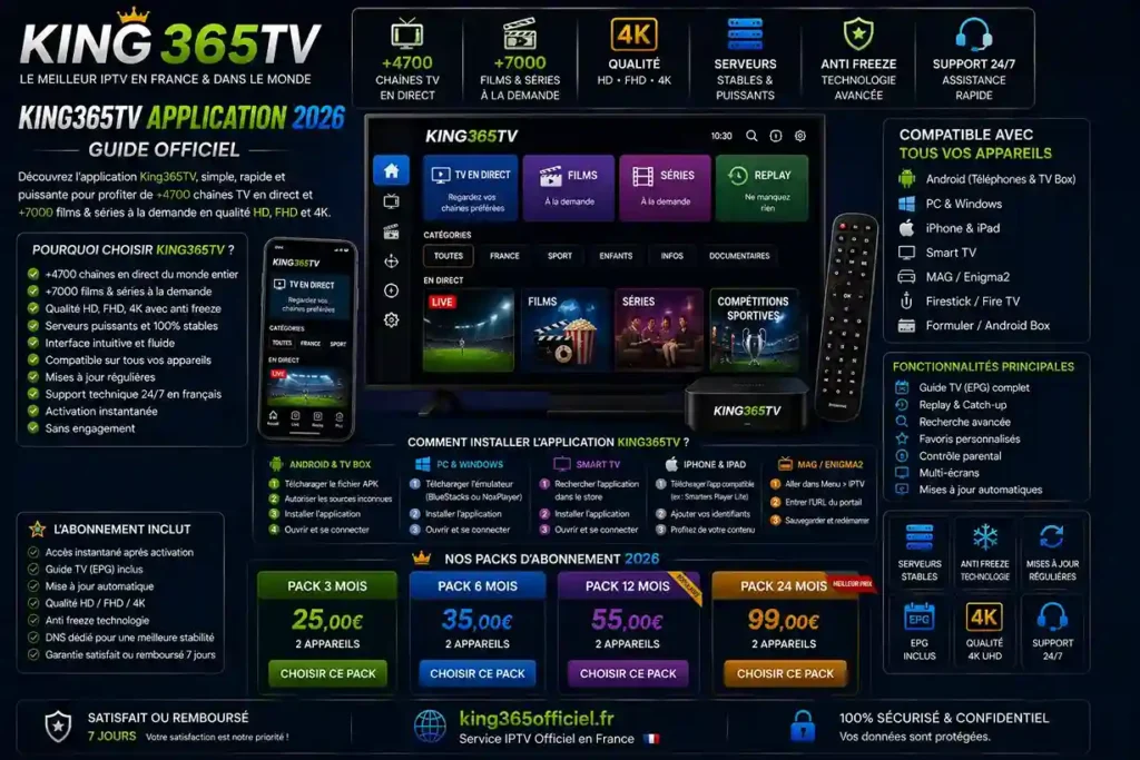 King365TV Application 2026 — Guide Officiel | King 365